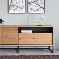 komoda indauja - Komoda Actona Dalarna 62016, ruda, 45 cm x 197.8 cm x 75.8 cm - 7 nuotrauka
