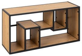 Sieninė lentyna Actona Seaford 97654, ruda/juoda, 95 cm x 30 cm x 45 cm