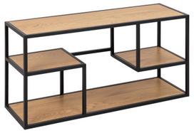 Sieninė lentyna Actona Seaford 97652, ruda/juoda, 95 cm x 30 cm x 45 cm