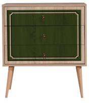 komoda zalia - Komoda Kalune Design Dresser 3439, ąžuolo spalvos/žalia - 2 nuotrauka