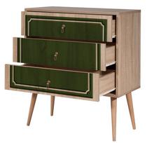 komoda zalia - Komoda Kalune Design Dresser 3439, ąžuolo spalvos/žalia - 3 nuotrauka