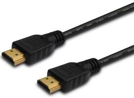 hdmi laidas 2m - Savio Cable HDMI / HDMI 2m Black 10pcs - 1 nuotrauka