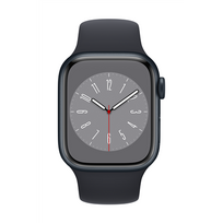 apple watch ismanieji laikrodziai - Apple Watch Series 8 41mm Midnight Aluminium Case/ Midnight Sport - 2 nuotrauka