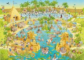 puzzle deliones 1000 - Heye Puzzle Funky Zoo Nile Habitat 1000pcs - 2 nuotrauka