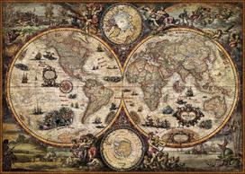 pasaulio zemelapis puzzle - Heye Puzzle Ancient World 2000pcs - 2 nuotrauka