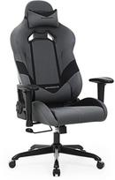 Songmics Racing Chair Grey/Black, juoda/pilka