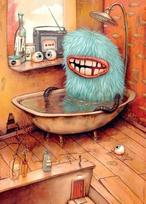 puzzle deliones 1000 - Heye Puzzle Zozoville Bathtub 1000pcs - 2 nuotrauka