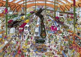 puzzle 2000 - Heye Puzzle Railway Station 2000pcs - 2 nuotrauka