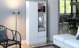 balta spinta 35 - Top E Shop RS-80, balta, 80 cm x 35 cm x 180 cm - 2 nuotrauka