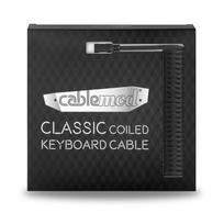 usb klaviatura - Klaviatūros laidas Cablemod CM-CKCA-CK-KK150KK-R, juoda - 4 nuotrauka