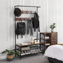 shoe rack - Songmics Coat Rack With Shoe Bench 100x41.5x182cm - 4 nuotrauka