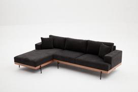 Pirkti Kampinė sofa Hanah Home Liva, ruda/antracito, kairinė, 76 x 227 x 94 cm - Photo 13