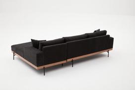 Pirkti Kampinė sofa Hanah Home Liva, ruda/antracito, dešininė, 76 x 227 x 94 cm - Photo 2