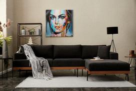 Pirkti Kampinė sofa Hanah Home Liva, ruda/antracito, dešininė, 76 x 227 x 94 cm - Photo 5