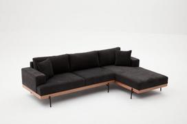 Pirkti Kampinė sofa Hanah Home Liva, ruda/antracito, dešininė, 76 x 227 x 94 cm - Photo 13