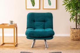 fotelis hanah - Sofa-lova Hanah Home Misa Small Solo 1-Seat, žalia, 52 x 70 x 40 cm - 9 nuotrauka
