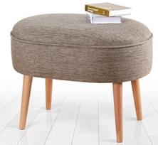 Pufas Hanah Home Timoon, šviesiai ruda, 44 cm x 63 cm x 47 cm