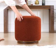raudonos plyteles - Pufas Hanah Home Zeone 209FLF1145, raudonas, 42 cm x 42 cm x 43 cm - 4 nuotrauka