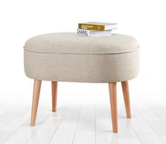 Pufas Hanah Home Timoon, kreminės spalvos, 44 cm x 63 cm x 47 cm