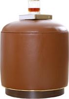 Pufas Hanah Home Milotte Camel, rudas, 42 cm x 42 cm x 43 cm