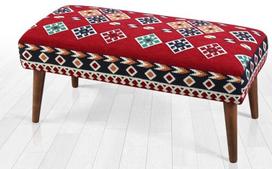 spalvoti pufai - Pufas Hanah Home Vezir v3, įvairių spalvų, 46 cm x 91 cm x 42 cm - 2 nuotrauka