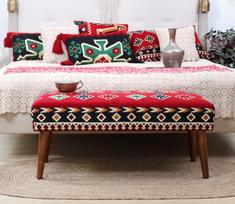 spalvoti pufai - Pufas Hanah Home Vezir v3, įvairių spalvų, 46 cm x 91 cm x 42 cm - 4 nuotrauka