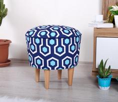 Pirkti Pufas Hanah Home Sky v2, mėlynas/baltas, 42 cm x 42 cm x 42 cm - Photo 3