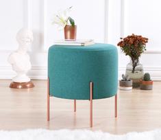 pufas zalia - Pufas Hanah Home Copper 45, žalias/vario, 40 cm x 40 cm x 42 cm - 3 nuotrauka