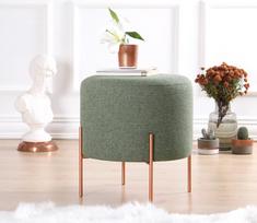 pufas zalia - Pufas Hanah Home Copper 41, žalias/vario, 40 cm x 40 cm x 42 cm - 3 nuotrauka