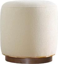 Pufas Hanah Home Zeone 209FLF1147, kreminės spalvos, 42 cm x 42 cm x 43 cm