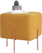 Pufas Hanah Home Copper 61 Mustard, geltonas, 40 cm x 40 cm x 42 cm