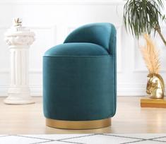 pufas zalia - Pufas Hanah Home Dover Petrol Green, žalias, 50 cm x 45 cm x 70 cm - 3 nuotrauka