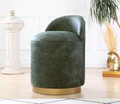pufas zalia - Pufas Hanah Home Luton, žalias, 45 cm x 45 cm x 70 cm - 2 nuotrauka