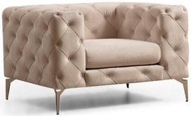 Fotelis Hanah Home Como Ecru, smėlio, 108 cm x 90 cm x 70 cm