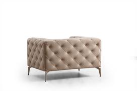 fotelis hanah - Fotelis Hanah Home Como Ecru, smėlio, 108 cm x 90 cm x 70 cm - 2 nuotrauka