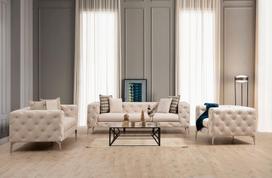 fotelis hanah - Fotelis Hanah Home Como Ecru, smėlio, 108 cm x 90 cm x 70 cm - 4 nuotrauka