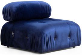 Fotelis Hanah Home Bubble O1 Velvet, mėlynas, 95 cm x 95 cm x 75 cm