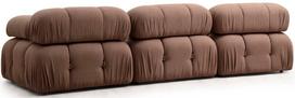 fotelis hanah - Fotelis Hanah Home Bubble O1 Bouclette, rudas, 95 cm x 95 cm x 75 cm - 3 nuotrauka