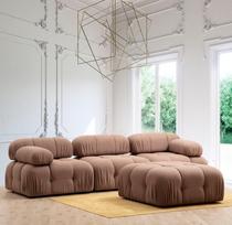 fotelis hanah - Fotelis Hanah Home Bubble O1 Bouclette, rudas, 95 cm x 95 cm x 75 cm - 4 nuotrauka