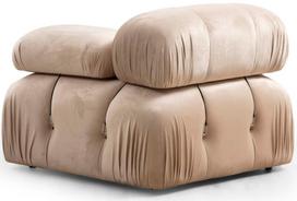 Fotelis Hanah Home Bubble L1, kreminės spalvos, 95 cm x 95 cm x 75 cm