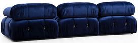 sofa kreslas fotelis - Fotelis Hanah Home Bubble 1R Velvet, mėlynas, 95 cm x 95 cm x 75 cm - 3 nuotrauka