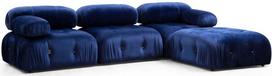 sofa kreslas fotelis - Fotelis Hanah Home Bubble L1 Velvet, mėlynas, 95 cm x 95 cm x 75 cm - 2 nuotrauka