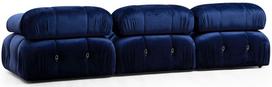 sofa kreslas fotelis - Fotelis Hanah Home Bubble L1 Velvet, mėlynas, 95 cm x 95 cm x 75 cm - 3 nuotrauka