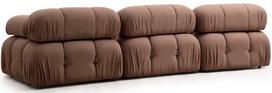 sofa kreslas fotelis - Fotelis Hanah Home Bubble L1 Bouclette, rudas, 95 cm x 95 cm x 75 cm - 3 nuotrauka