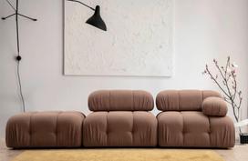 sofa kreslas fotelis - Fotelis Hanah Home Bubble L1 Bouclette, rudas, 95 cm x 95 cm x 75 cm - 5 nuotrauka