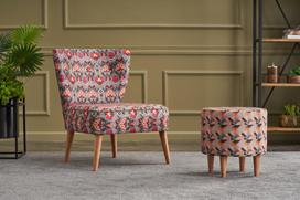 Pirkti Kėdė Hanah Home Viola Berjer Karanfil, įvairių spalvų, 65 cm x 65 cm x 80 cm - Photo 5