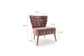 Pirkti Kėdė Hanah Home Viola Berjer Karanfil, įvairių spalvų, 65 cm x 65 cm x 80 cm - Photo 7