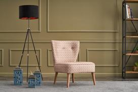 Pirkti Kėdė Hanah Home Viola Berjer Lale, šviesiai rožinė, 65 cm x 65 cm x 80 cm - Photo 4