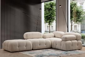 sofa kreslas fotelis - Fotelis Hanah Home Bubble O1 Bouclette, kreminės spalvos, 95 cm x 95 cm x 75 cm - 5 nuotrauka