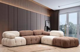 sofa kreslas fotelis - Fotelis Hanah Home Bubble 1R Bouclette, kreminės spalvos, 95 cm x 95 cm x 75 cm - 5 nuotrauka